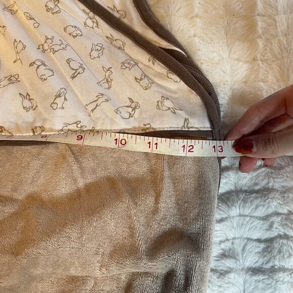 IKEA Bunny Brown Sleeping Sack Infant Newborn Pajama Safe Velour - Picture 7 of 8